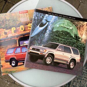 Vtg Toyota 4Runner Showroom Pamphlet Bundle
